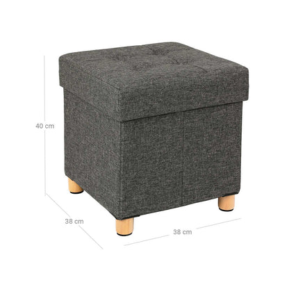 Collapsible Cube Storage Ottoman - image 6