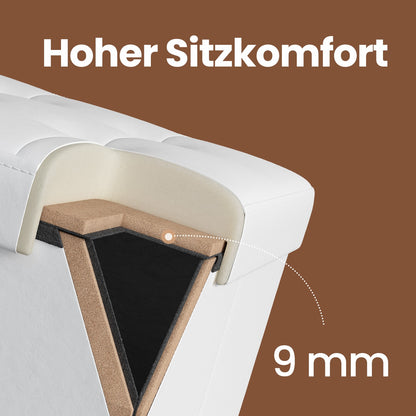 Flipping Lid Ottoman Bench