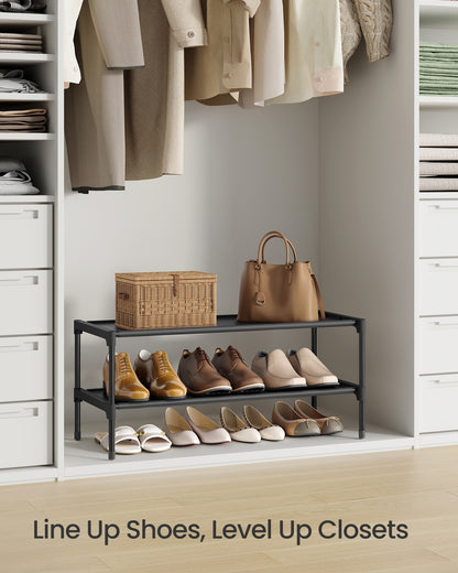 Shoe Rack, 3-Tier Shoe Storage Organizer, Space-Saving, 11.7 x 16.5 x 19.1 Inches - image 17