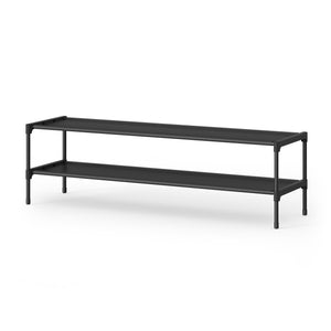 Shoe Rack, 2-Tier Shoe Storage Organizer, Space-Saving, 11.7 x 36.1 x 12.2 Inches