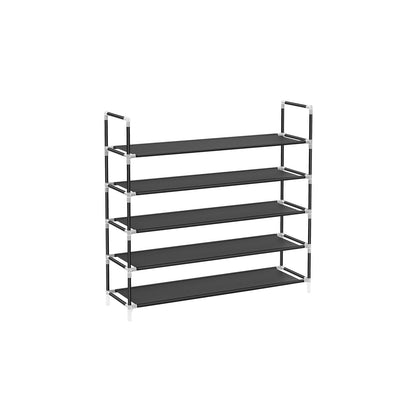 5-Tier Shoe Rack with Metal Frame