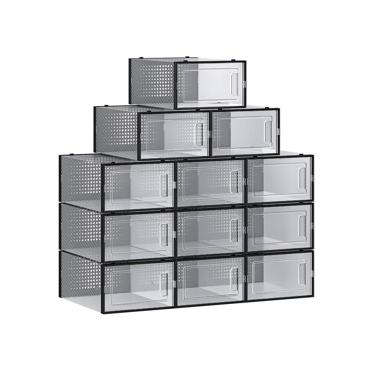 Pack of 12 Shoe Boxes, Fit up to US Size 11 - HWLEXTRA 