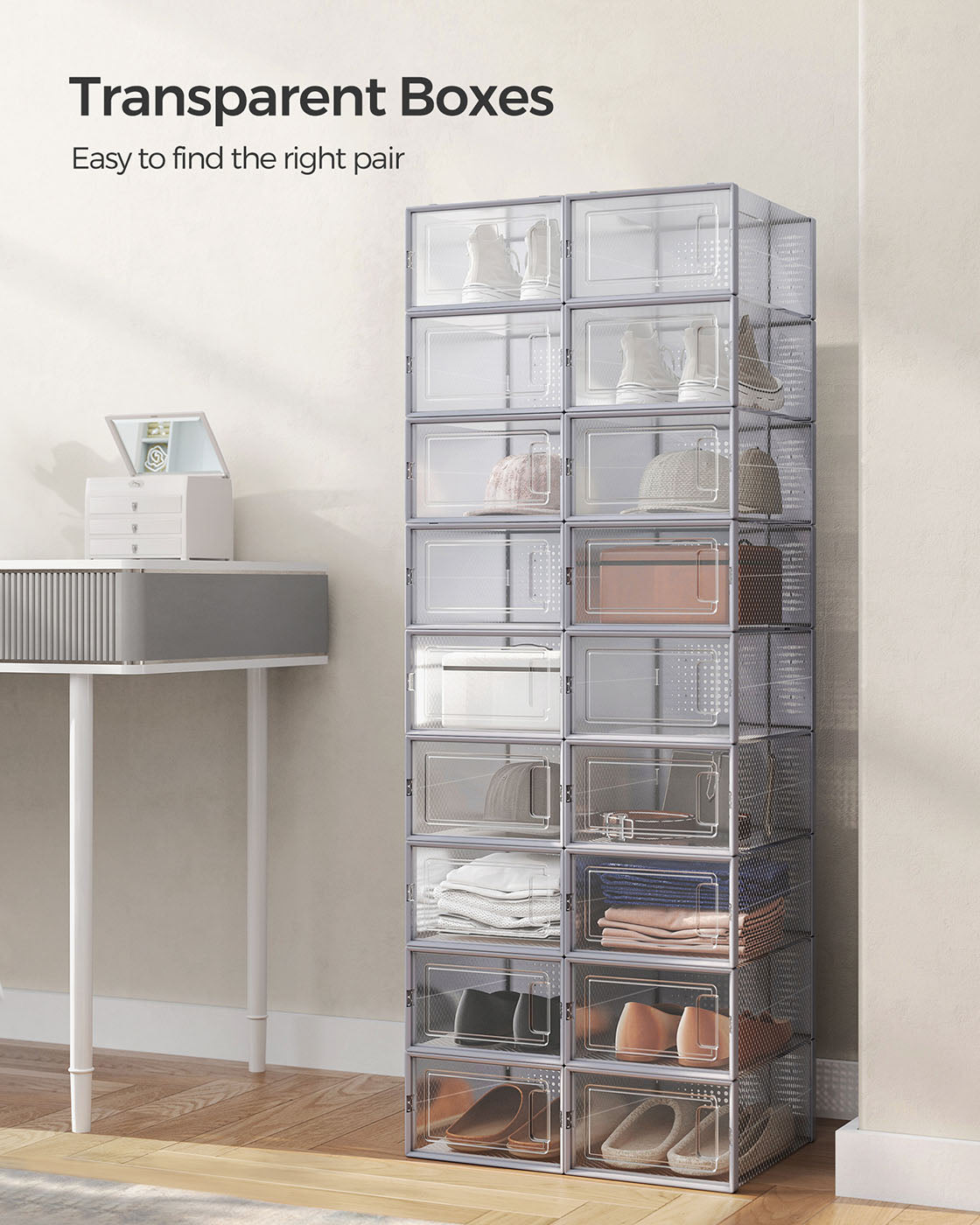 8 Stackable Shoe Boxes - image 41