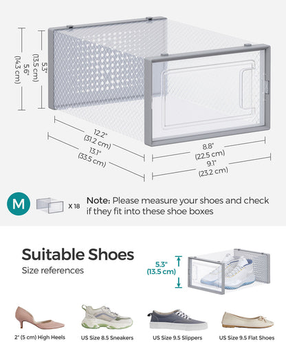 8 Stackable Shoe Boxes - image 44