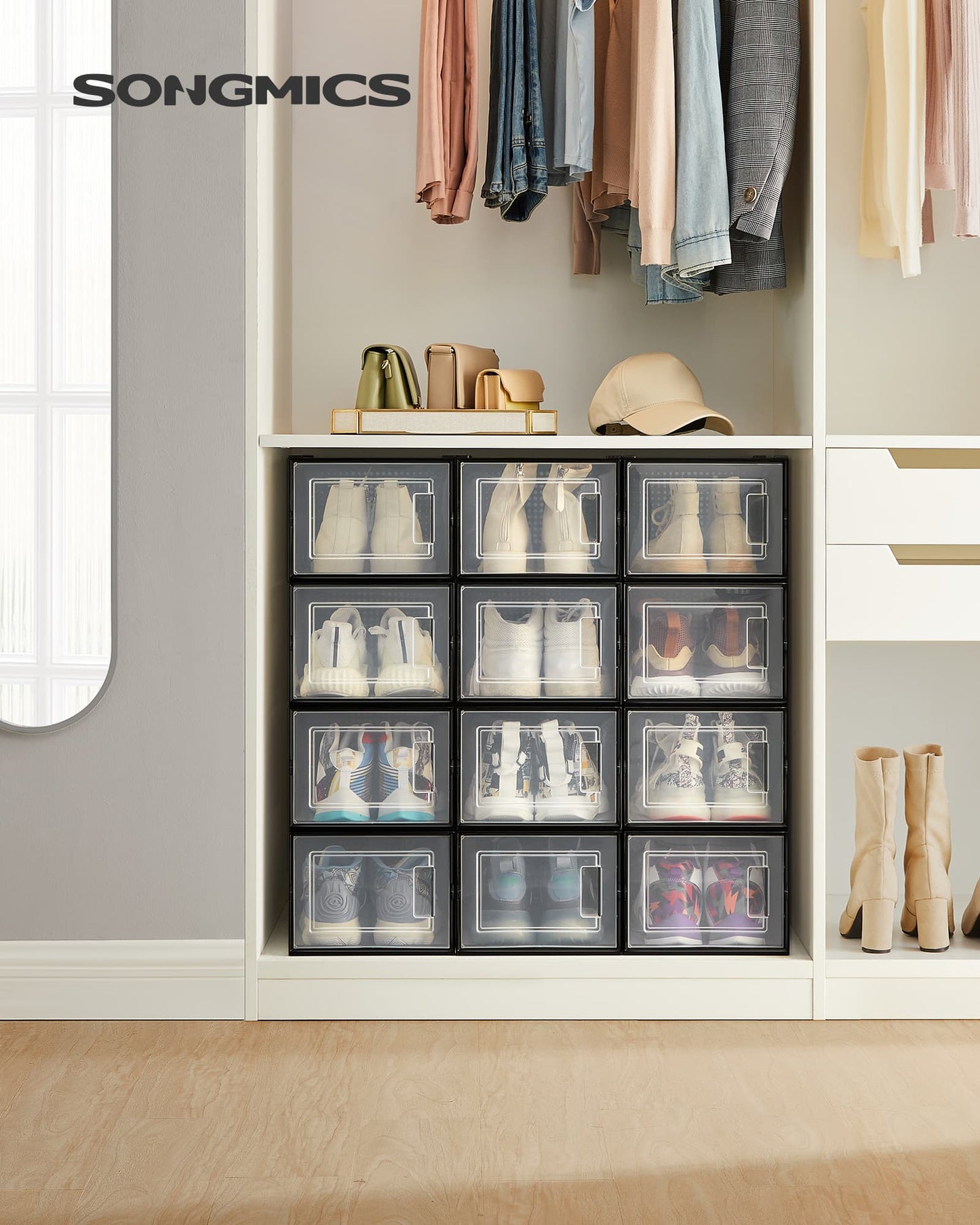 8 Stackable Shoe Boxes - image 48