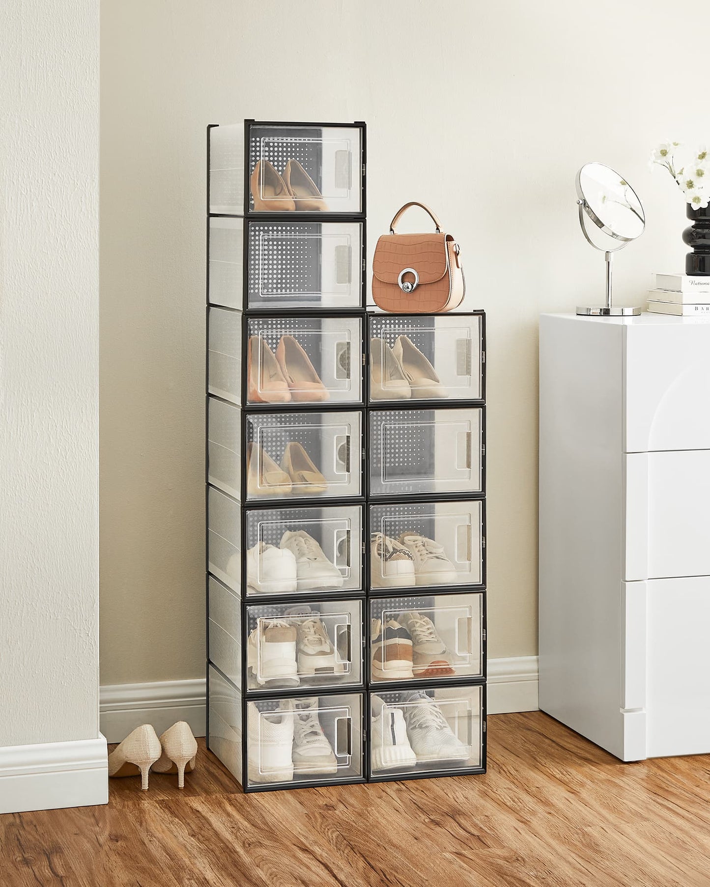 8 Stackable Shoe Boxes - image 49