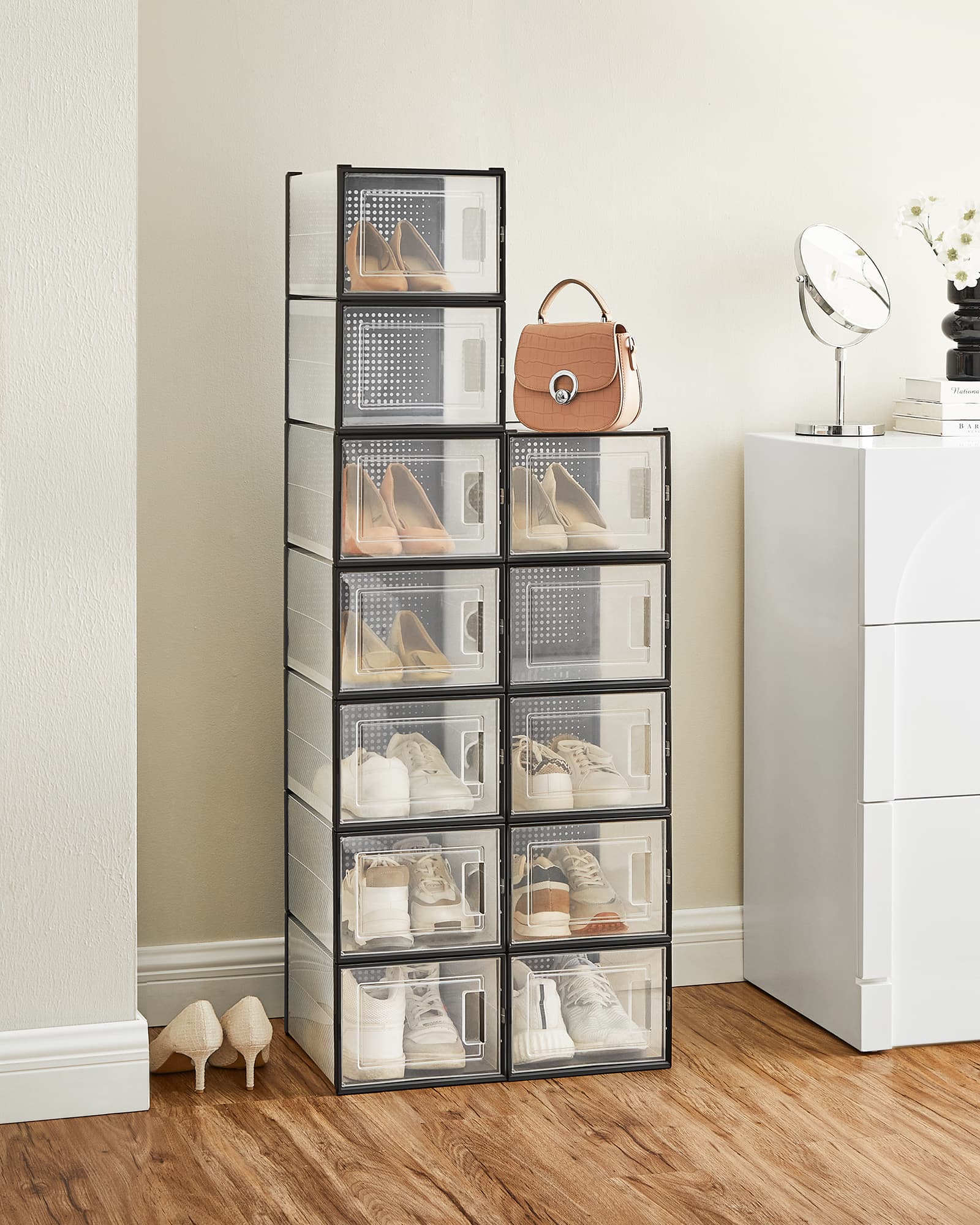 8 Stackable Shoe Boxes - image 49