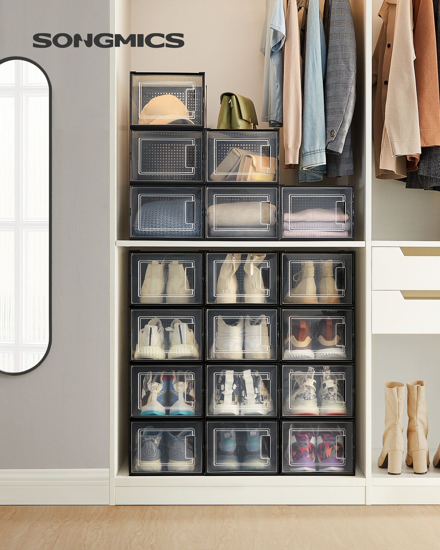 8 Stackable Shoe Boxes - image 33