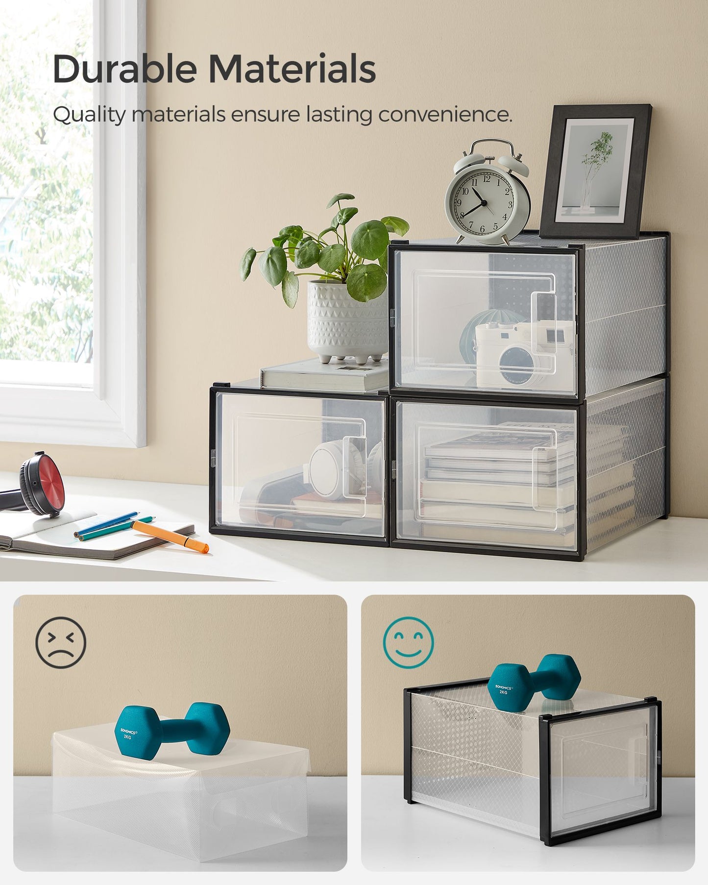 8 Stackable Shoe Boxes - image 36