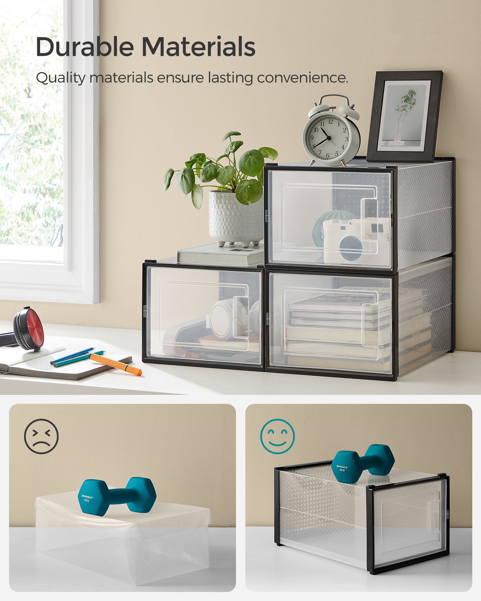 8 Stackable Shoe Boxes - image 36