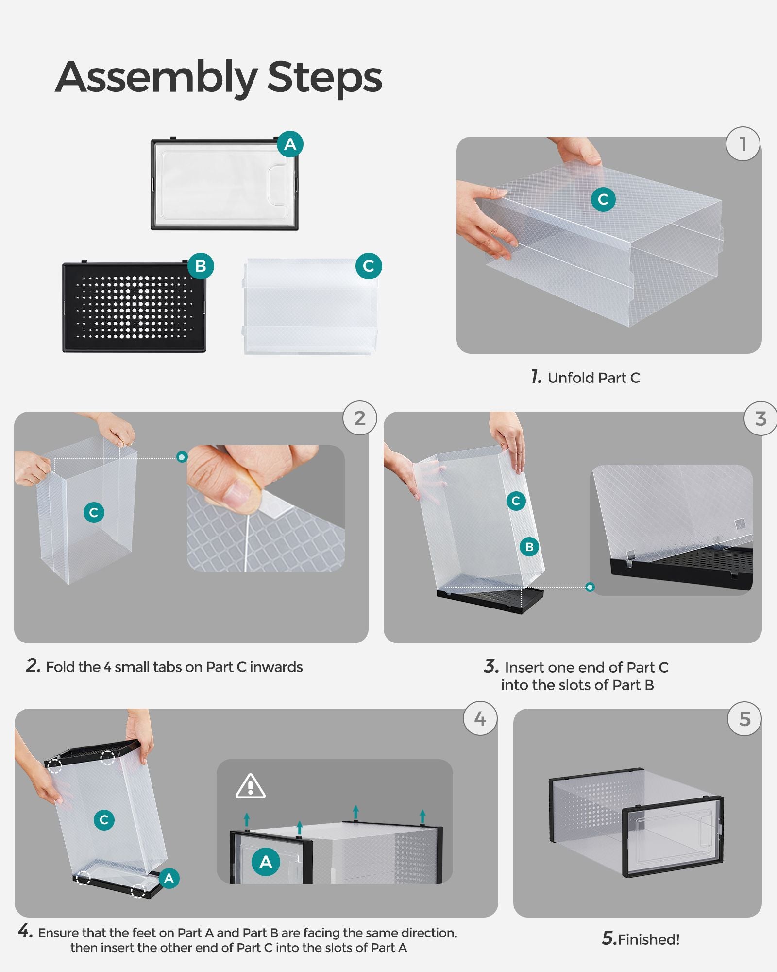 8 Stackable Shoe Boxes - image 38