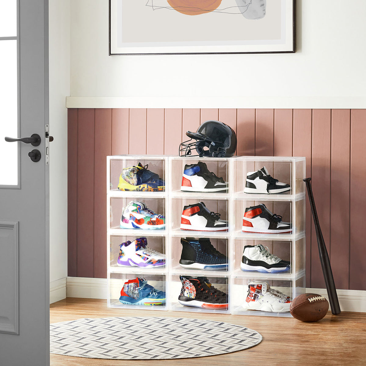 Pack of 6 Clear Door Shoe Boxes - image 3