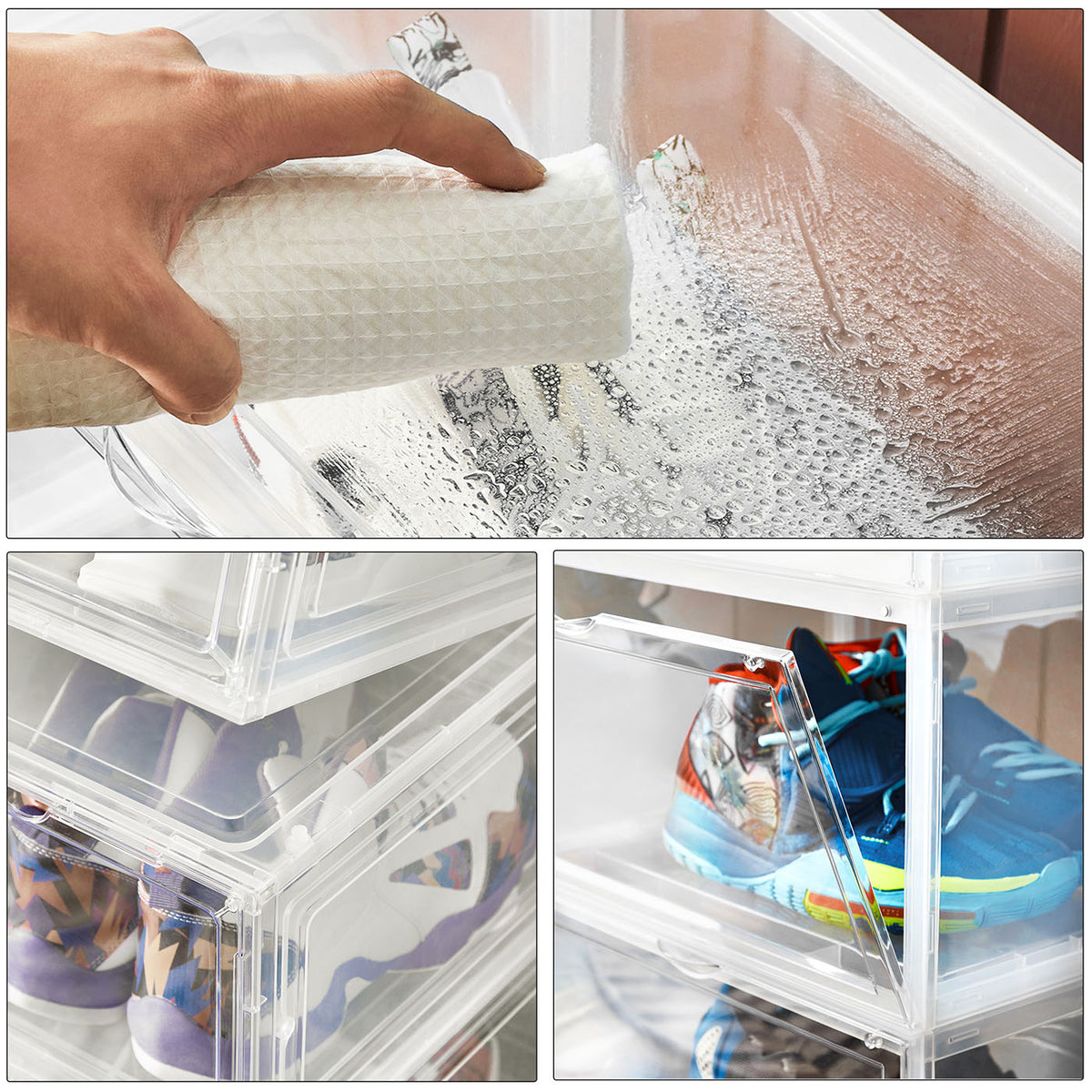 Pack of 6 Clear Door Shoe Boxes - image 6