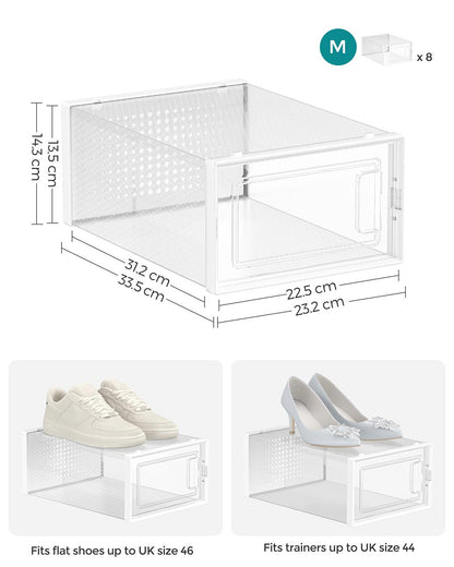 8 Stackable Shoe Boxes - image 15