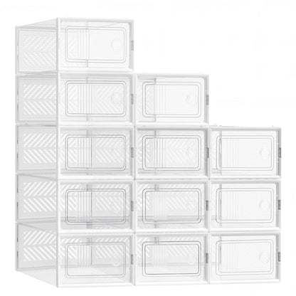 Stackable foldable shoe storage boxes for sneakers - image 15