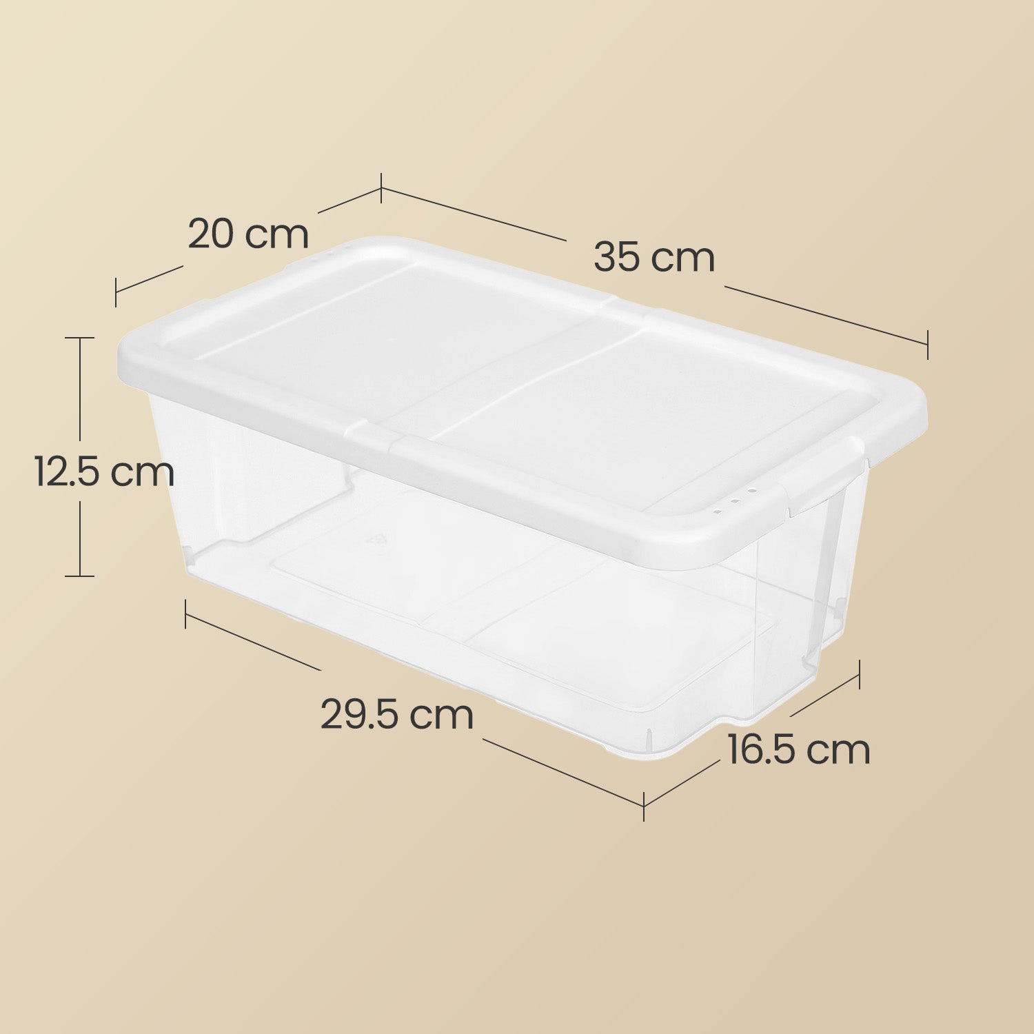 Set of 12 Shoe Boxes, Plastic Storage Boxes with Lid, Transparent - image 12