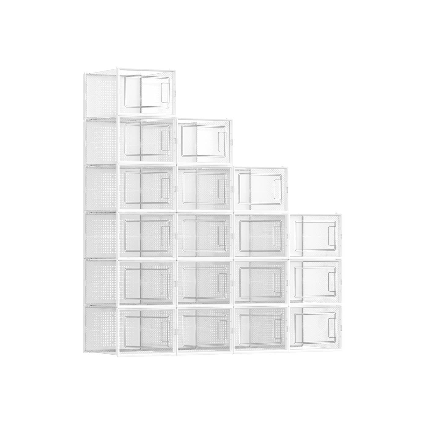 8 Stackable Shoe Boxes - image 2