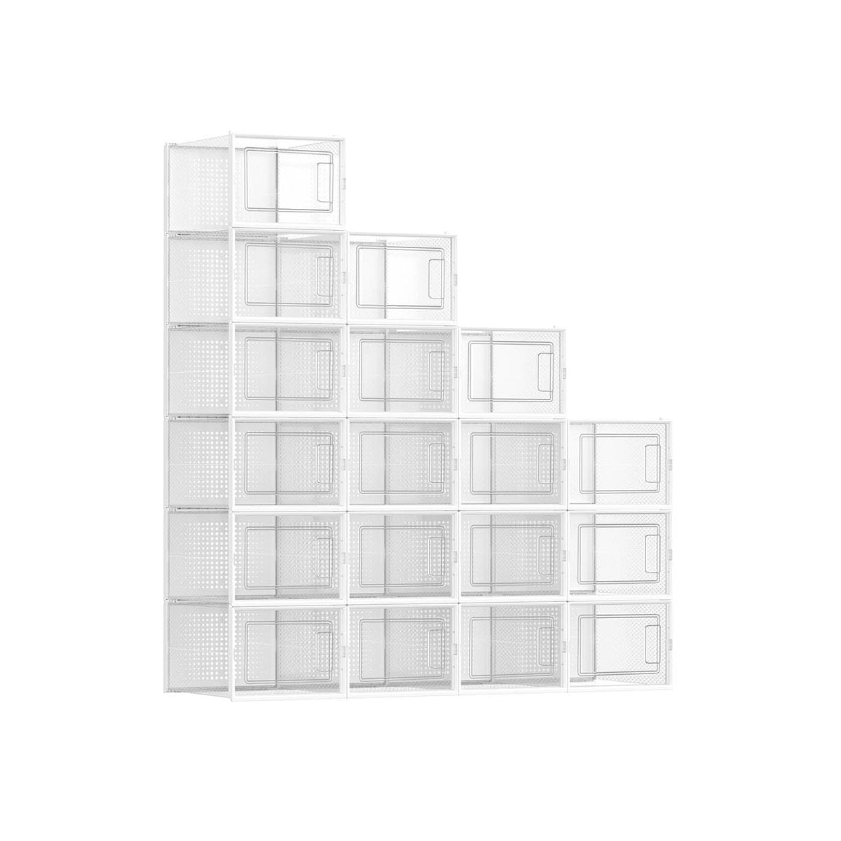 8 Stackable Shoe Boxes - image 1
