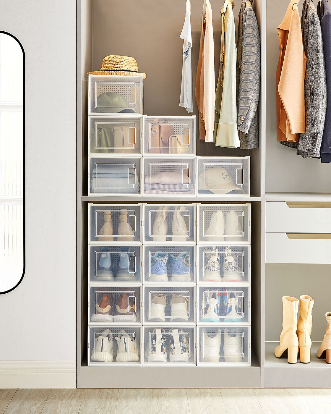 8 Stackable Shoe Boxes - image 3