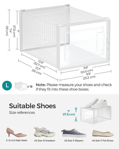 8 Stackable Shoe Boxes - image 7