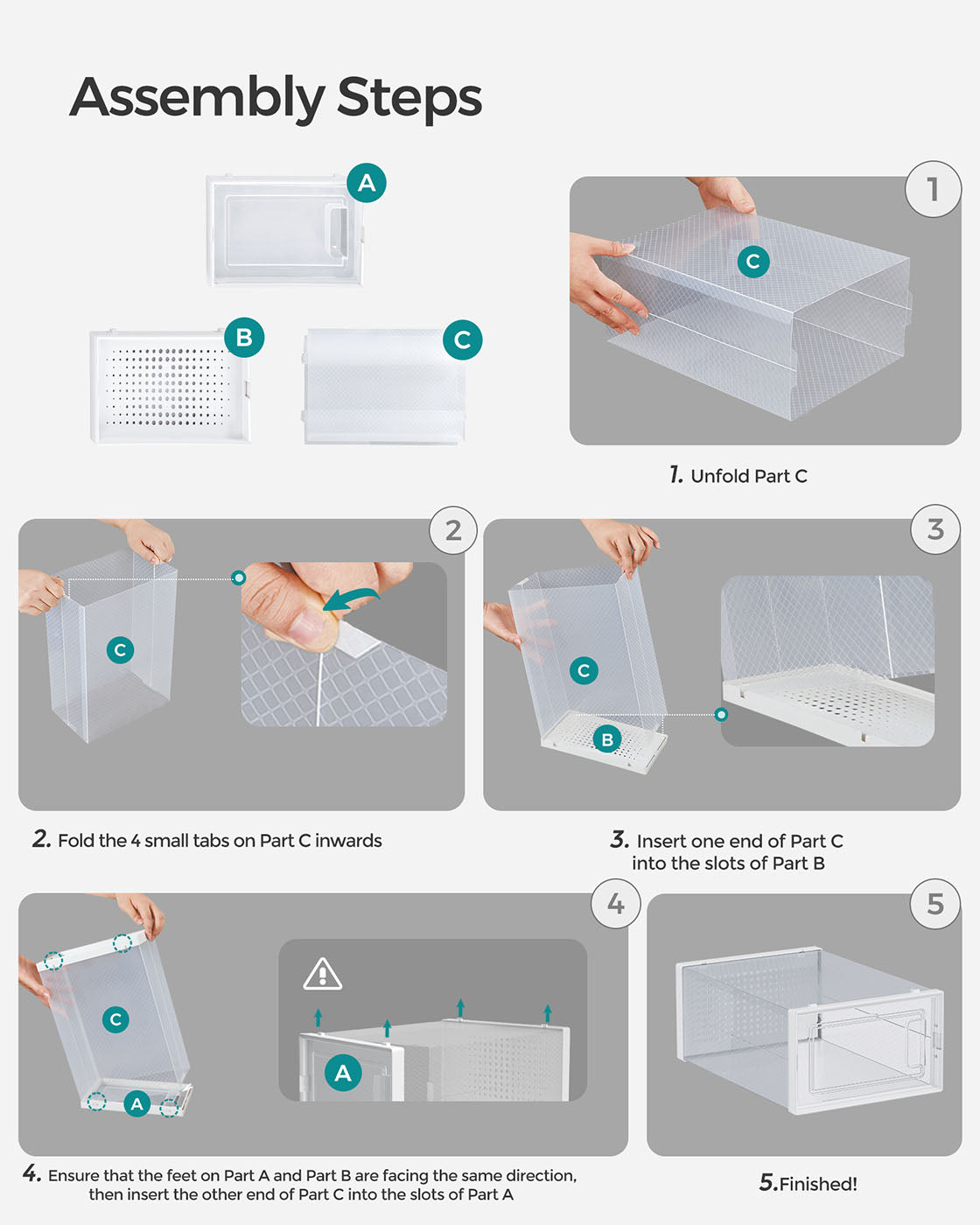 8 Stackable Shoe Boxes - image 8
