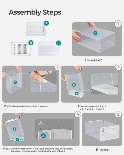 8 Stackable Shoe Boxes - image 8