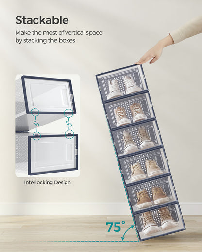 8 Stackable Shoe Boxes - image 28