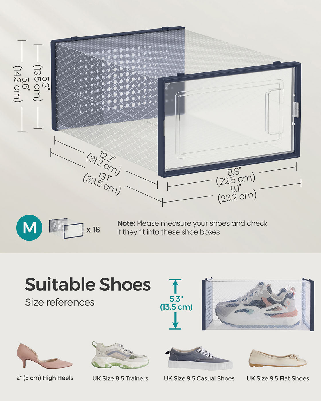 8 Stackable Shoe Boxes - image 30