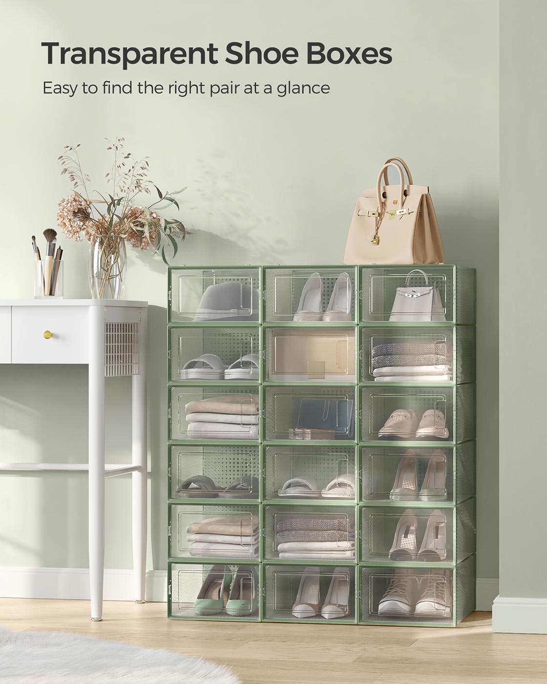 8 Stackable Shoe Boxes - image 19
