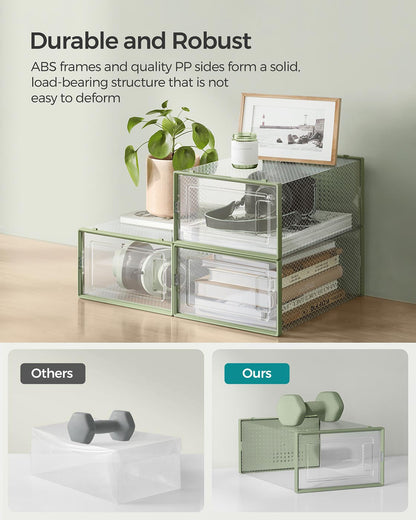 8 Stackable Shoe Boxes - image 21