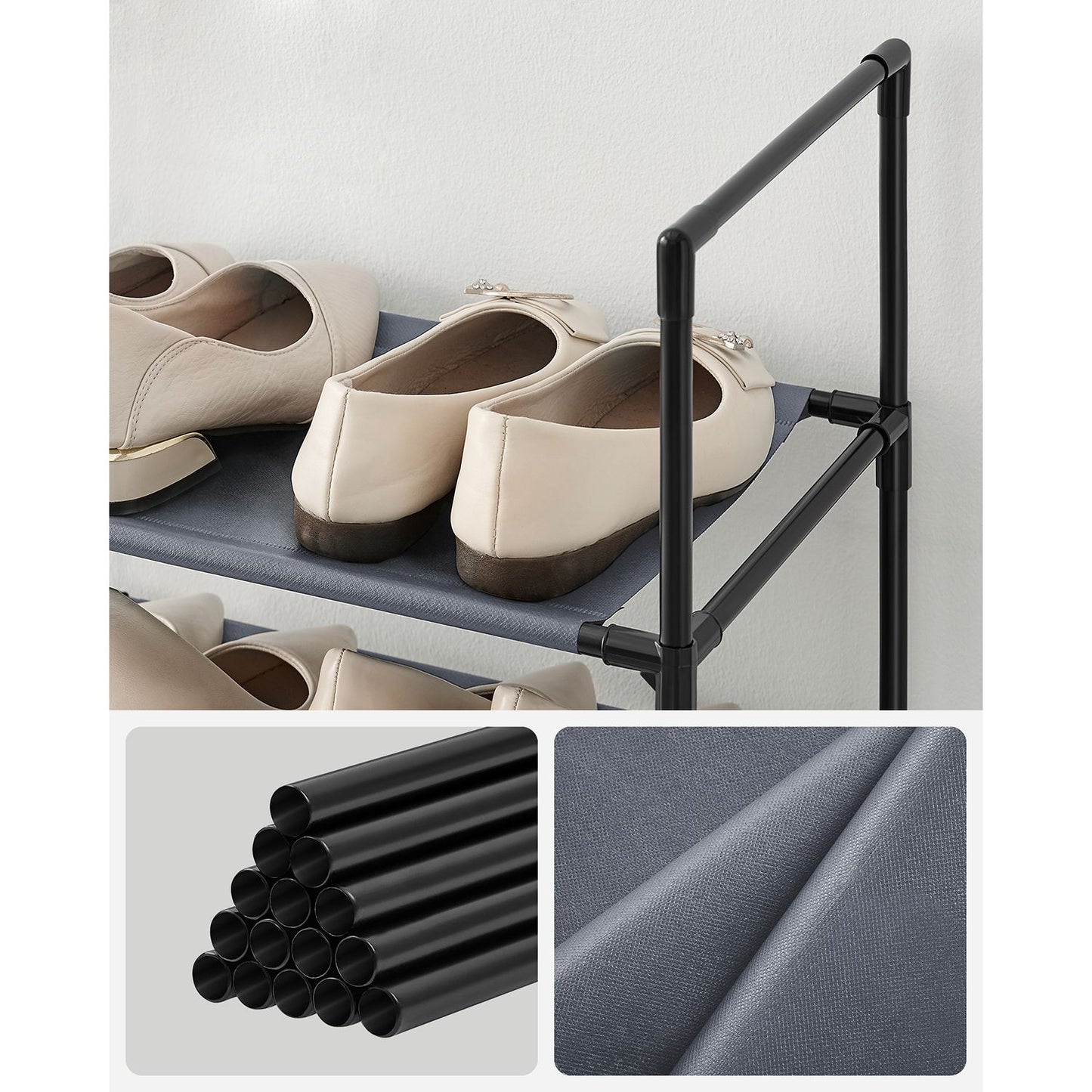 Schuhregal,10 Ebenen, Schuhablage