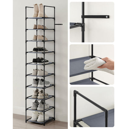 Schuhregal,10 Ebenen, Schuhablage