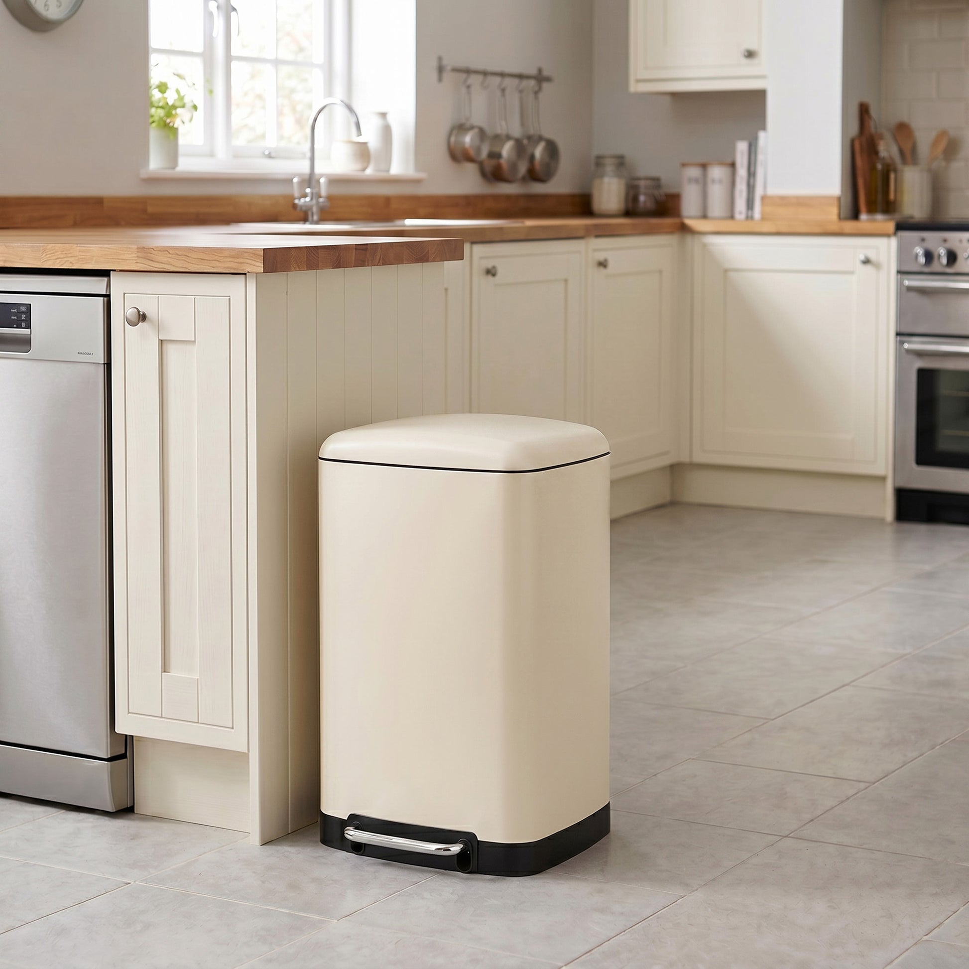 Rubbish Bin, Kitchen Bin, Steel Pedal,30L - image 5