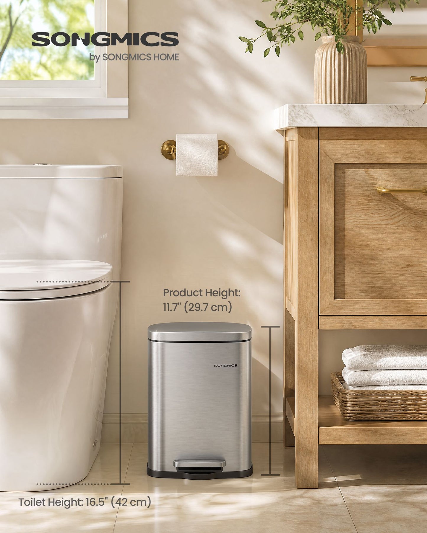 Small Bathroom Trash Can - image 2