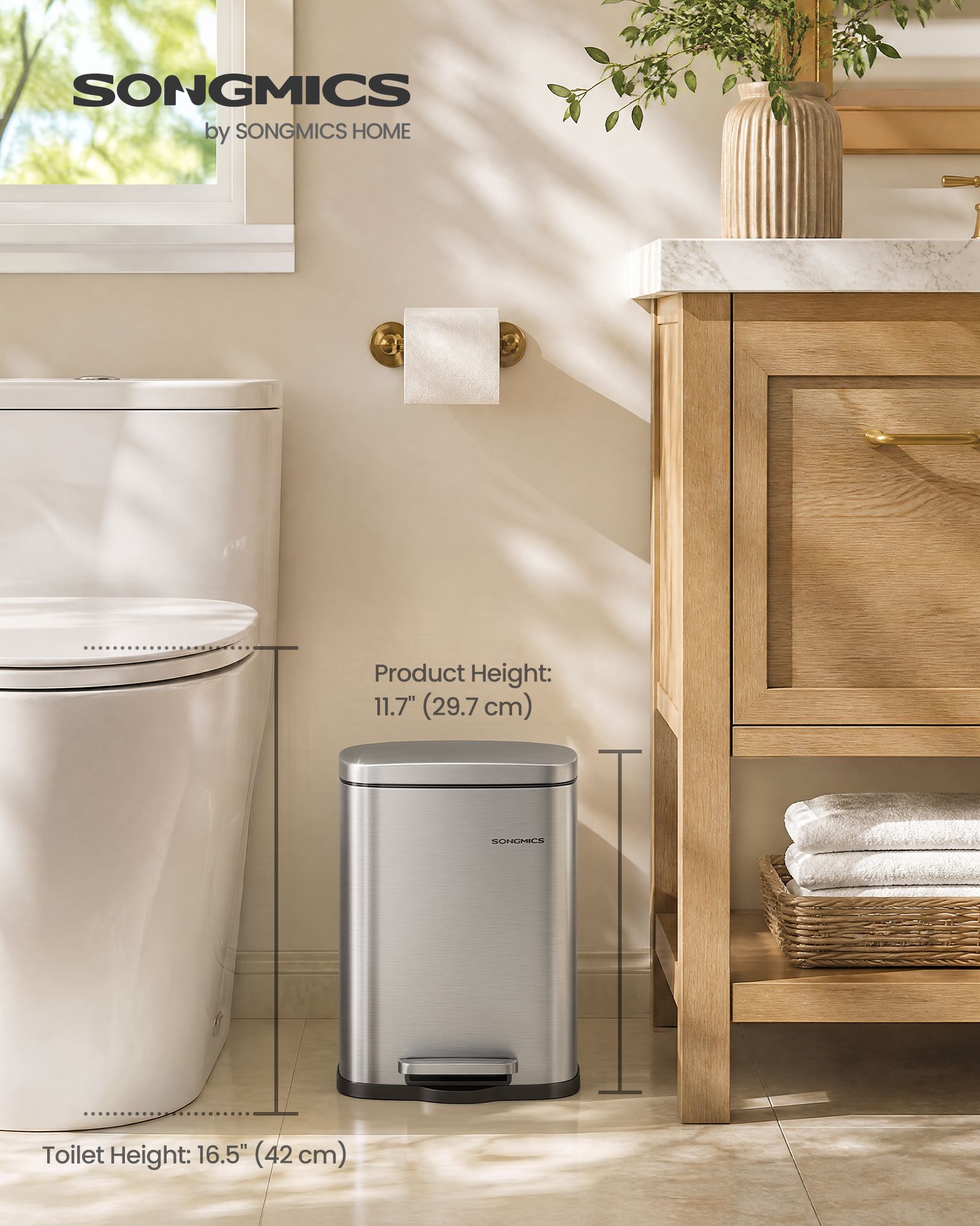 Small Bathroom Trash Can - image 2