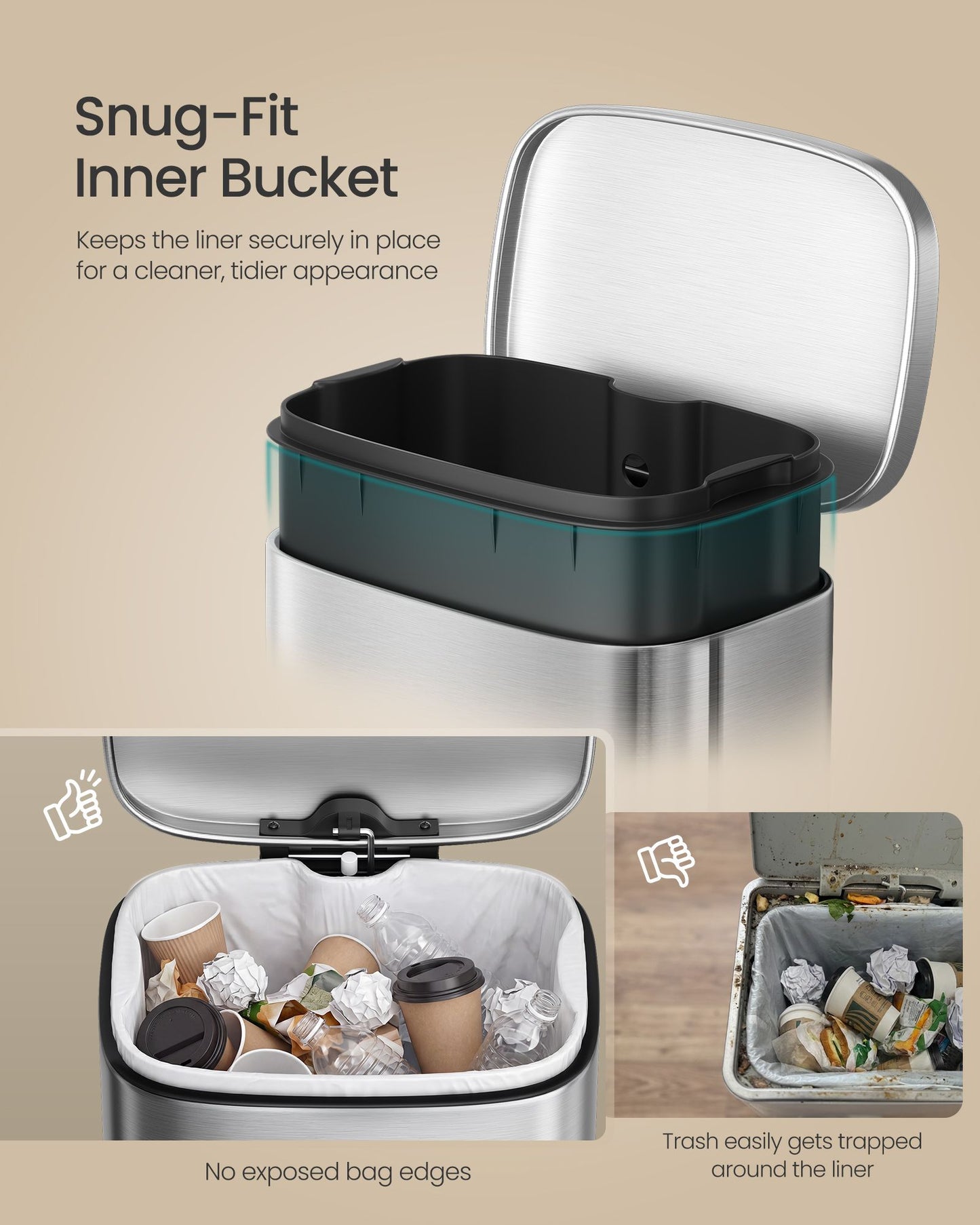 Small Bathroom Trash Can - image 4