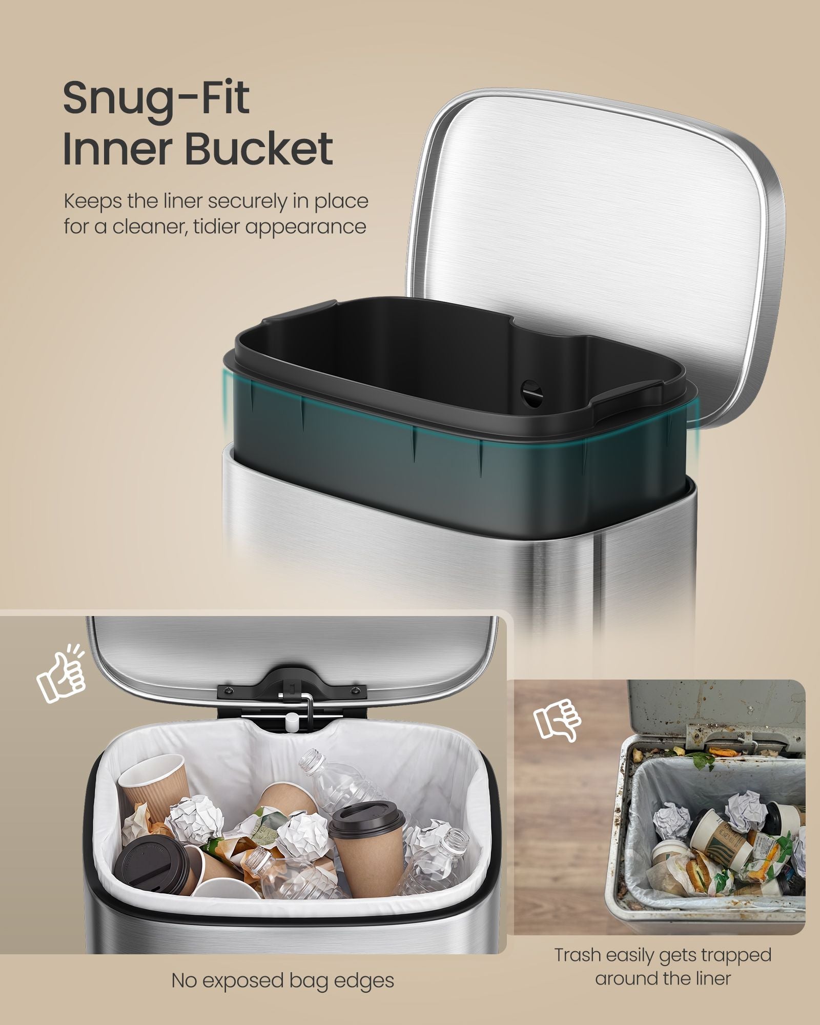 Small Bathroom Trash Can - image 4