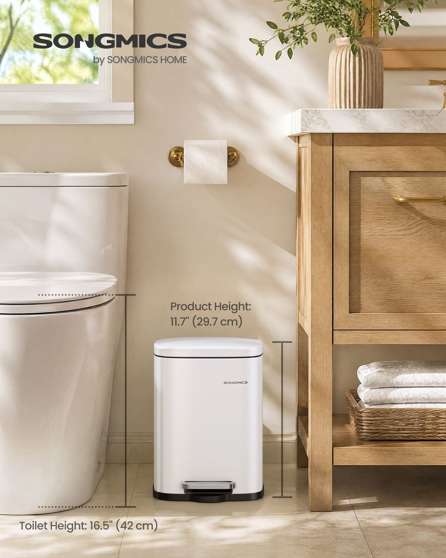 Small Bathroom Trash Can - image 10