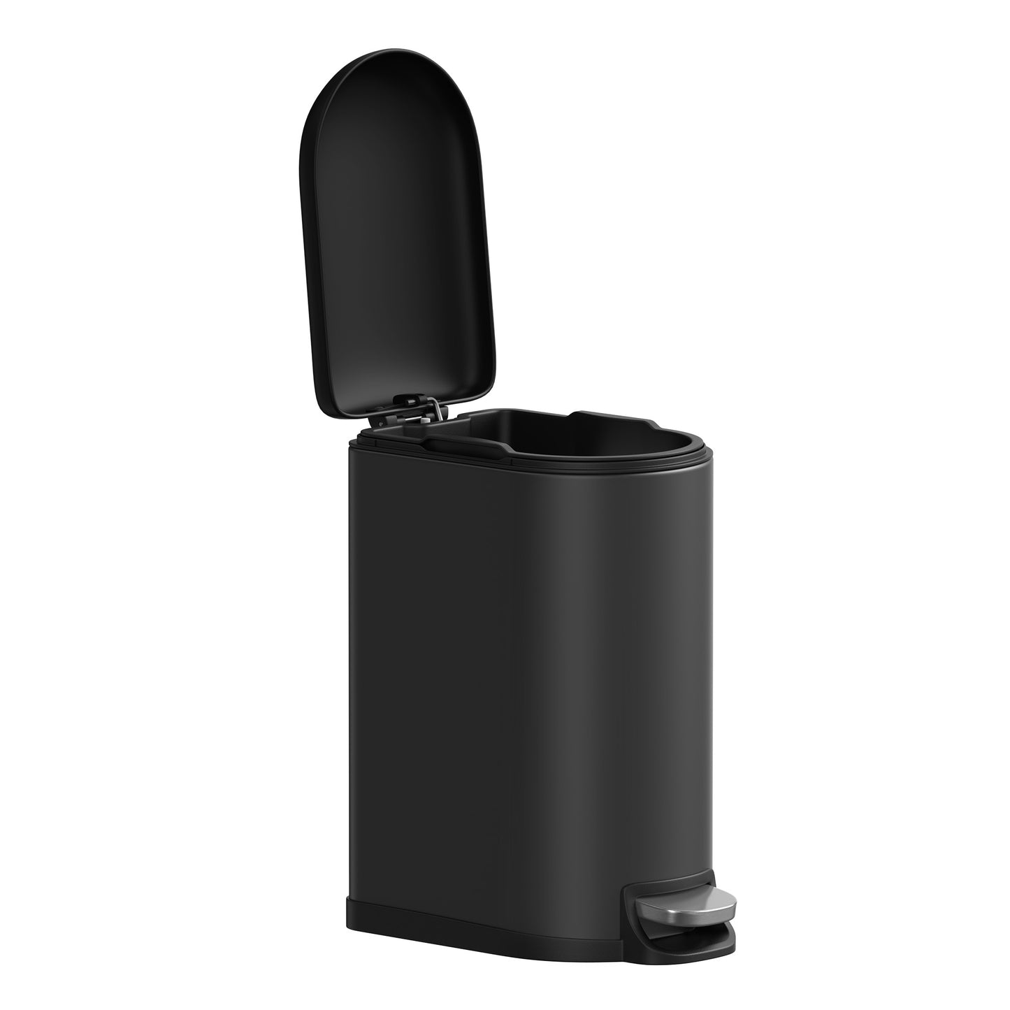 Kitchen Bin with 2 Compartments, 2 x 30 L Double Rubish Bin with Lids - image 2