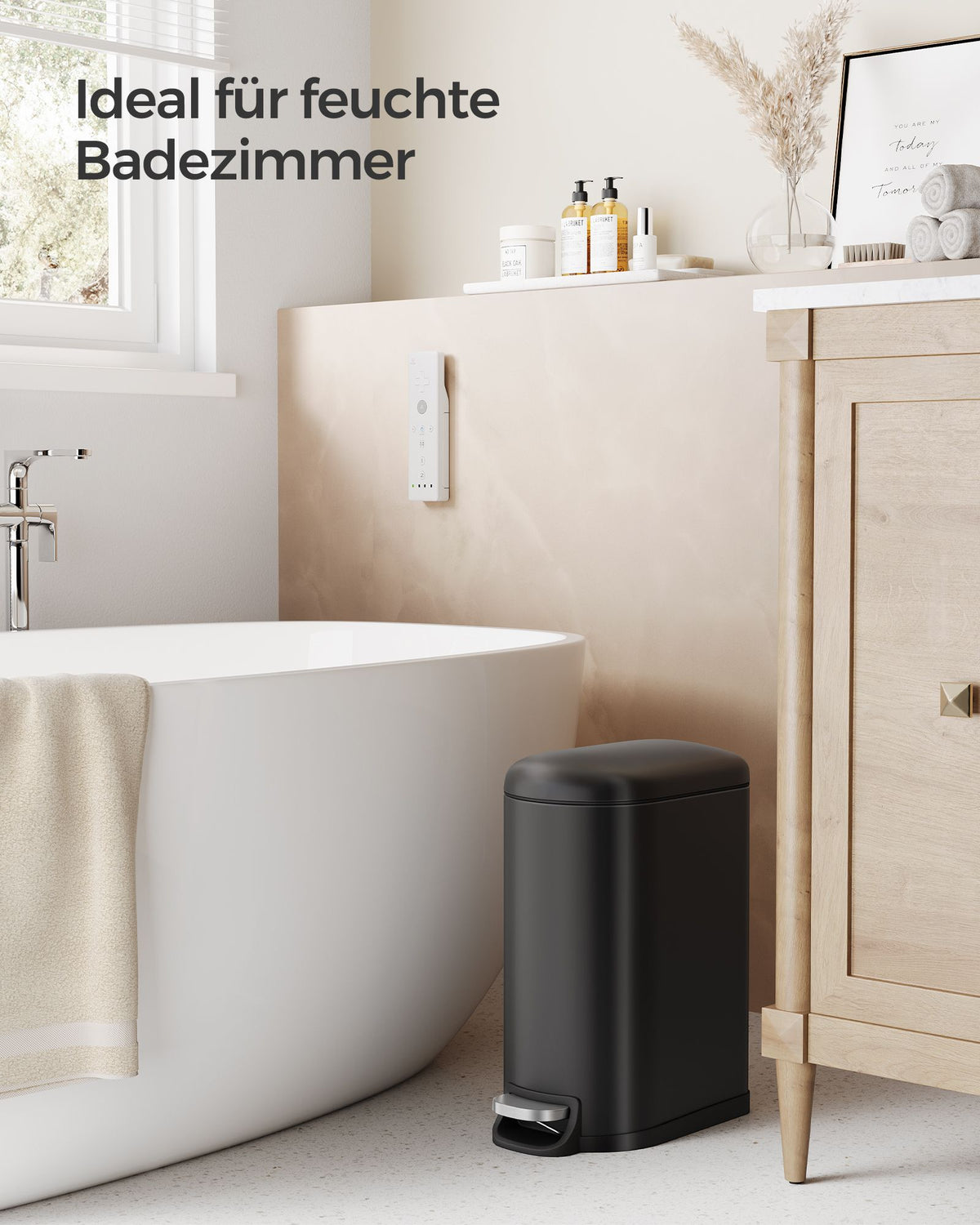 10L Small Pedal Bathroom Bin with Lid