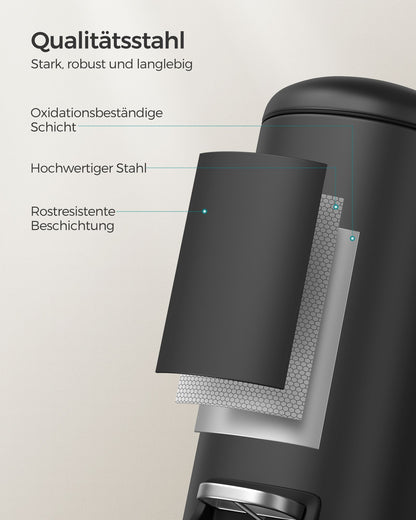10L Small Pedal Bathroom Bin with Lid