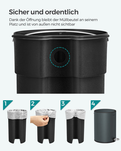 3L Step Bathroom Trash Can