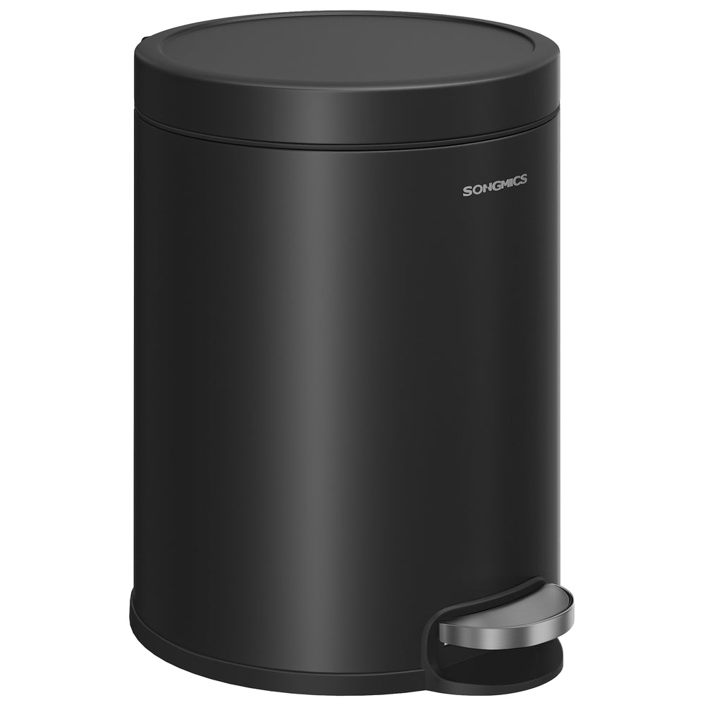Bathroom stainless steel trash can with soft close lid - image 9