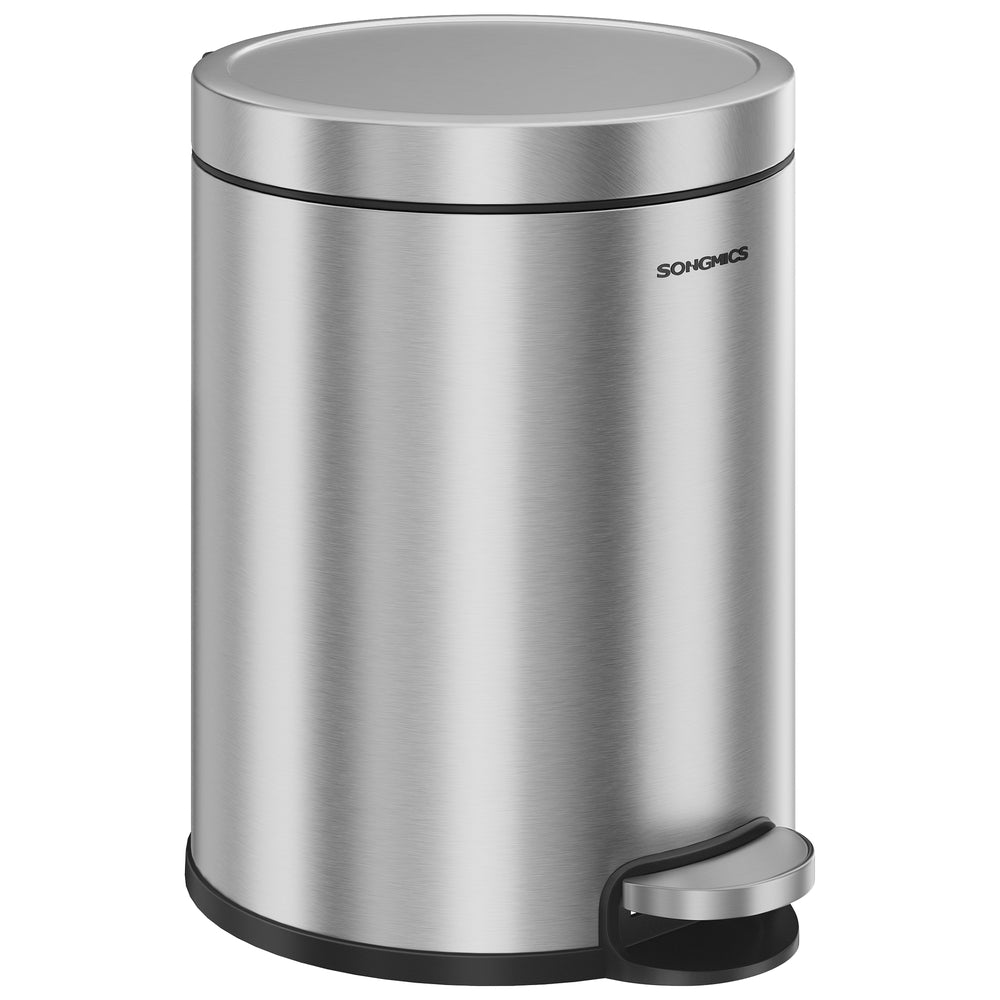 Bathroom stainless steel trash can with soft close lid - image 17