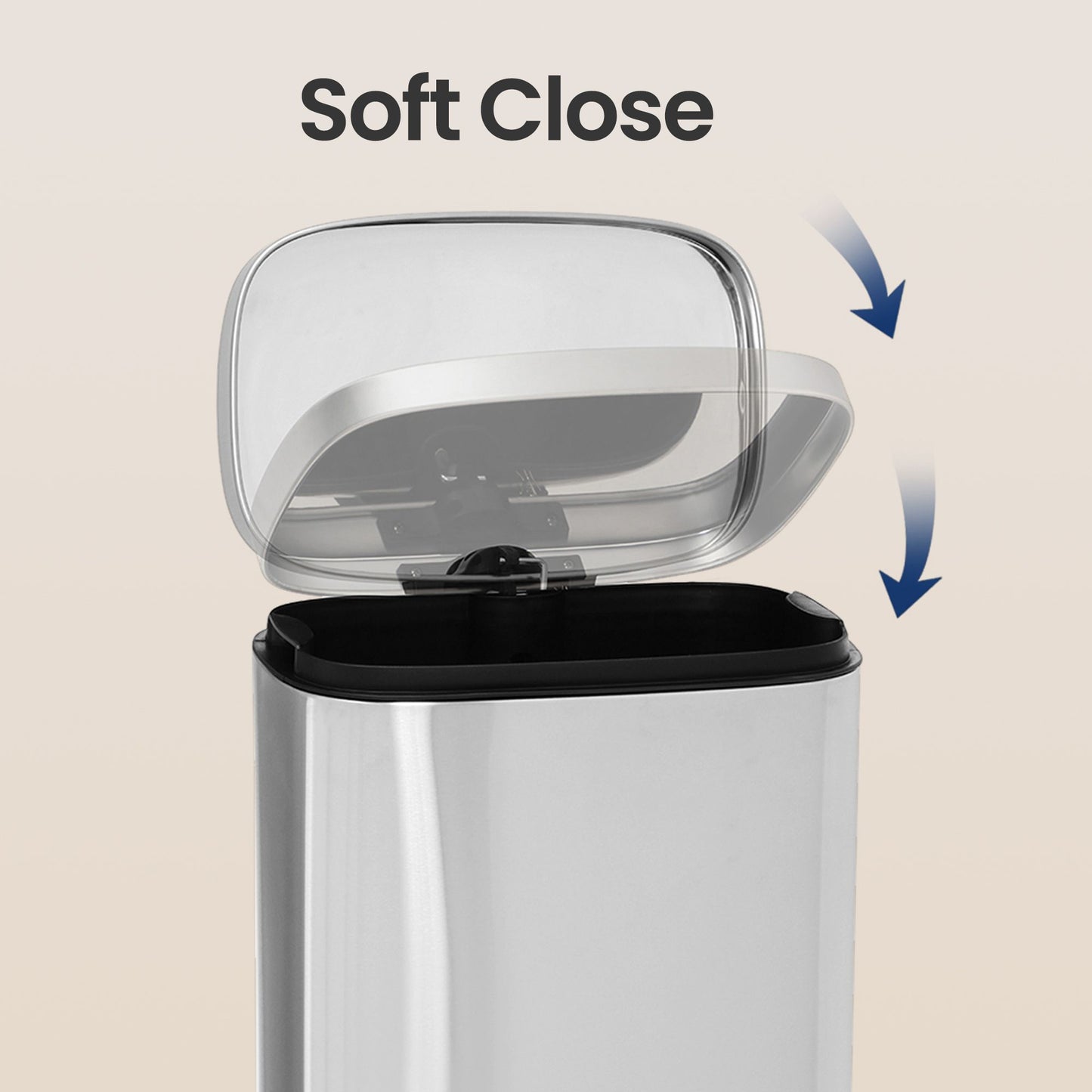Pedal Rubbish Bin 30 L, Soft-Close Lid Kitchen Waste Bin with Inner Bucket, Steel, for Home, Green - image 25