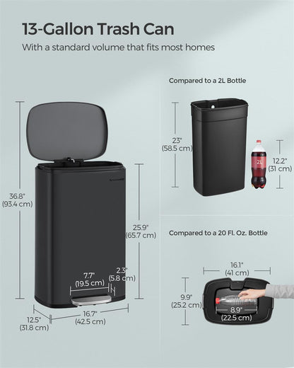 13 Gallon (50 L) Trash Can