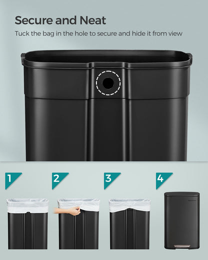 Kitchen Pedal Bin 50L Ink Black - image 6