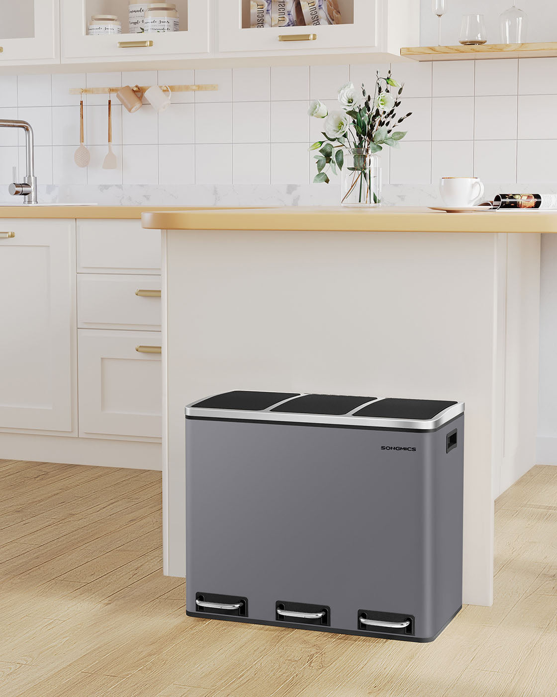 3 Compartments Dustbin - image 44