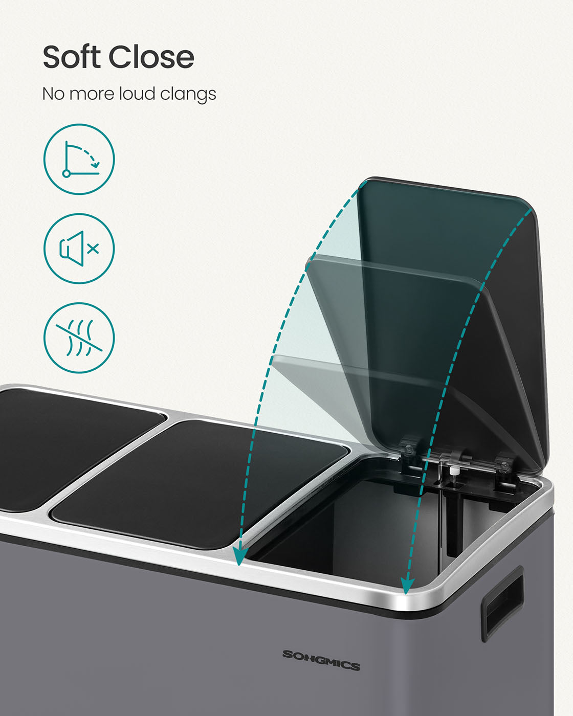 3 Compartments Dustbin - image 48