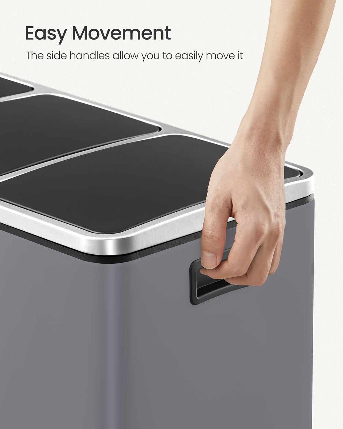3 Compartments Dustbin - image 49
